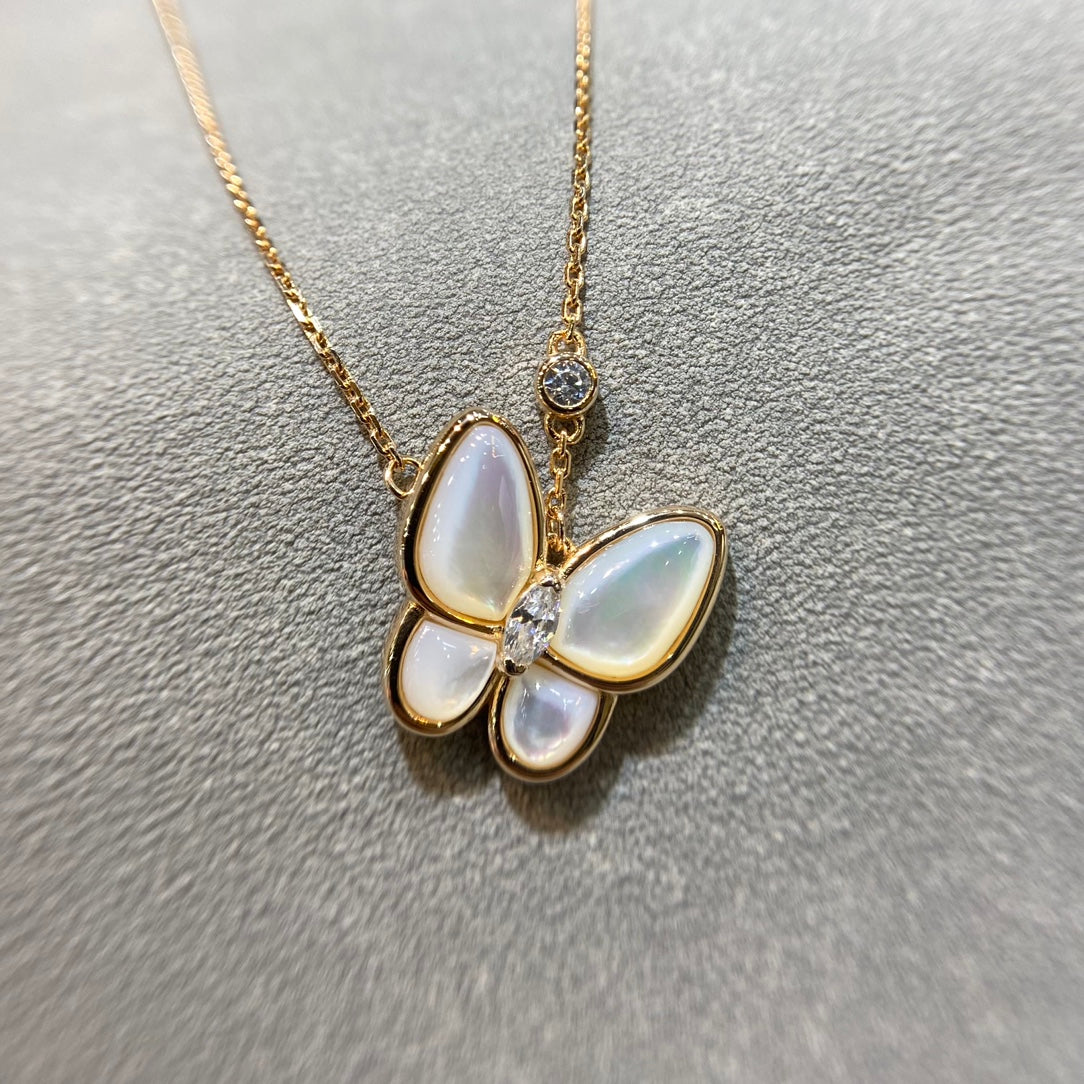 [Glow Muse]COLLIER DIAMANT PAPILLON