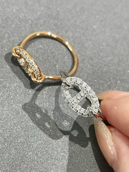 [Glow Muse]BAGUE RONDE PETIT DIAMANT