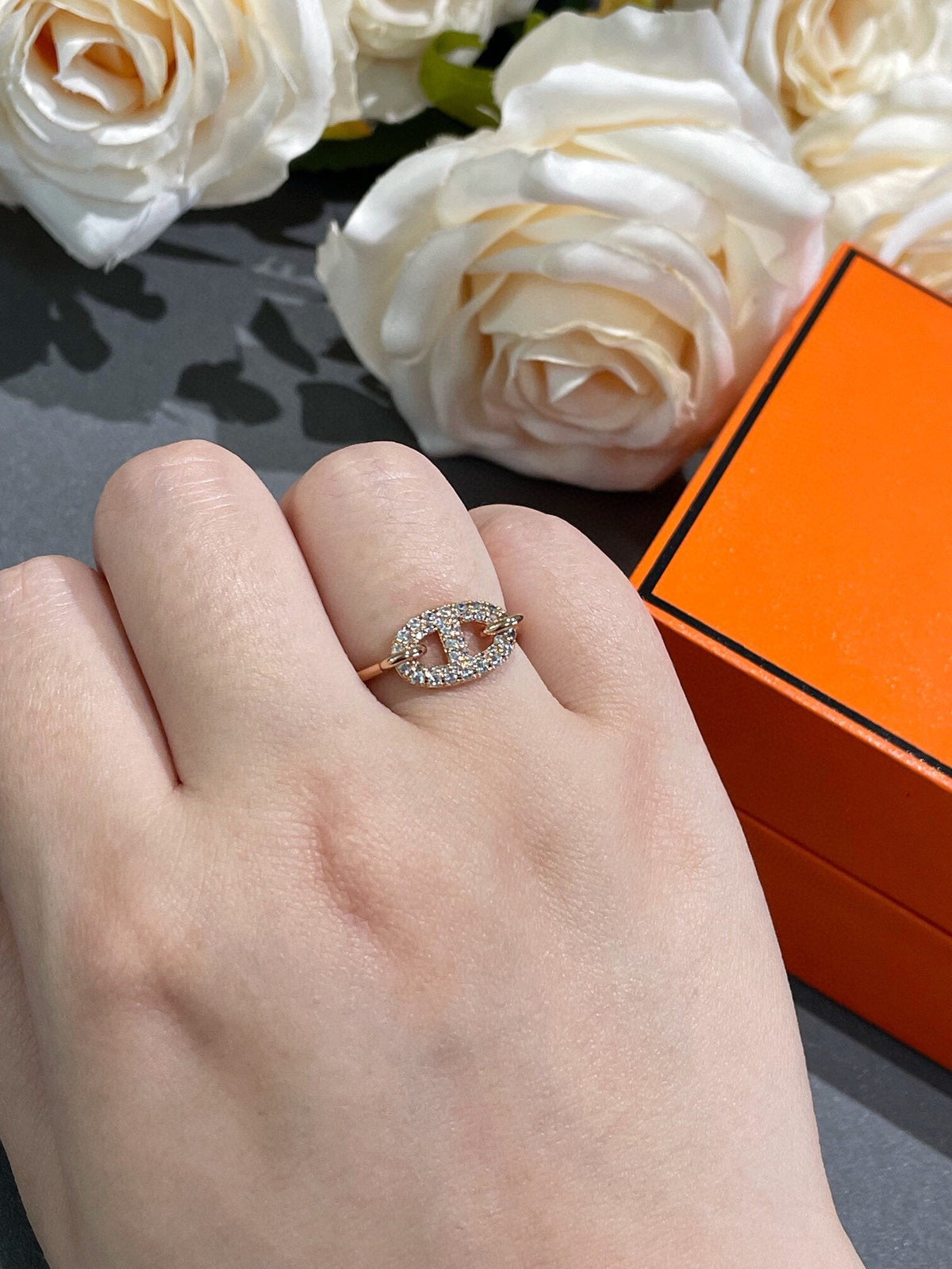 [Glow Muse]BAGUE RONDE PETIT DIAMANT