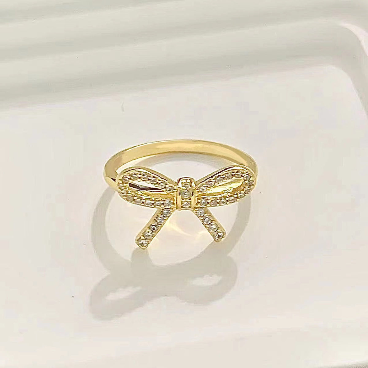 [Glow Muse ]TWIST BOW RING
