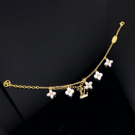 [Glow Muse]BRACELET DORÉ À 6 MOTIFS ÉTOILE ET SOLEIL