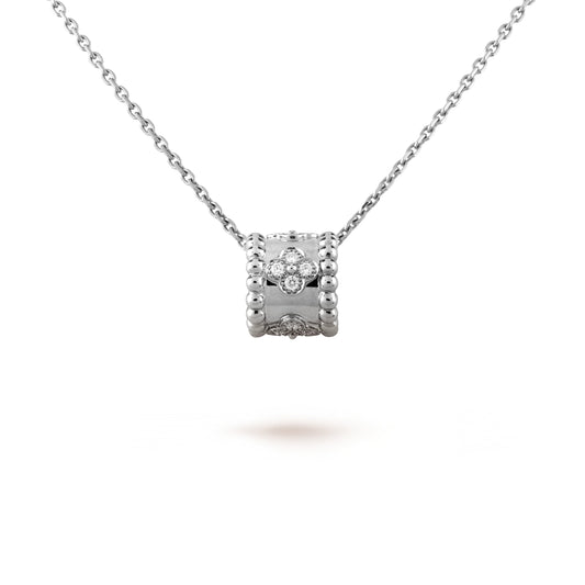 [Glow Muse]COLLIER PENDENTIF PERLEE ARGENT DIAMANT