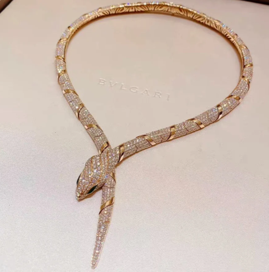 [⭐Glow Muse ]HAUTE COUTURE GOLD SERPENTI NECKLACE