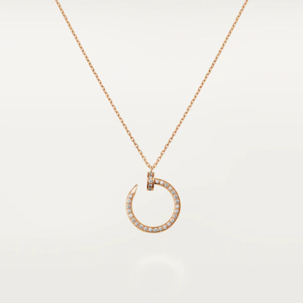 [Glow Muse]COLLIER JUSTE OR ROSE DIAMANTS