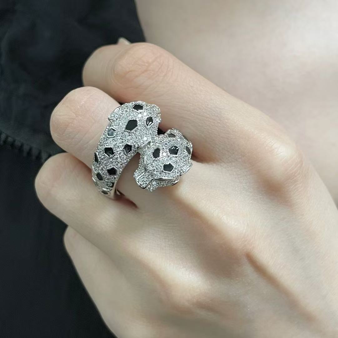 [Glow Muse]BAGUE PANTHÈRE TOUT DIAMANT