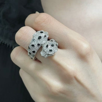 [Glow Muse]BAGUE PANTHÈRE TOUT DIAMANT