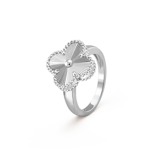 [Glow Muse]BAGUE CLOVER ARGENT