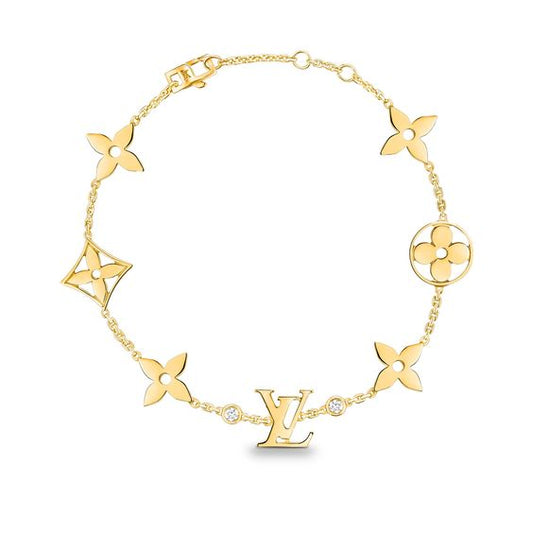 [Glow Muse]BRACELET 7 MOTIFS ÉTOILES ET SOLEILS DORÉ