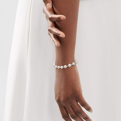 [Glow Muse ]PEARL 7-8MM SILVER BRACELET