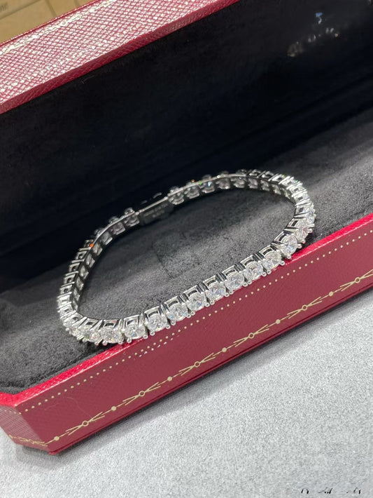 [Glow Muse jewelrys]BRACELET TENNIS AVEC SERTI DIAMANT COMPLET