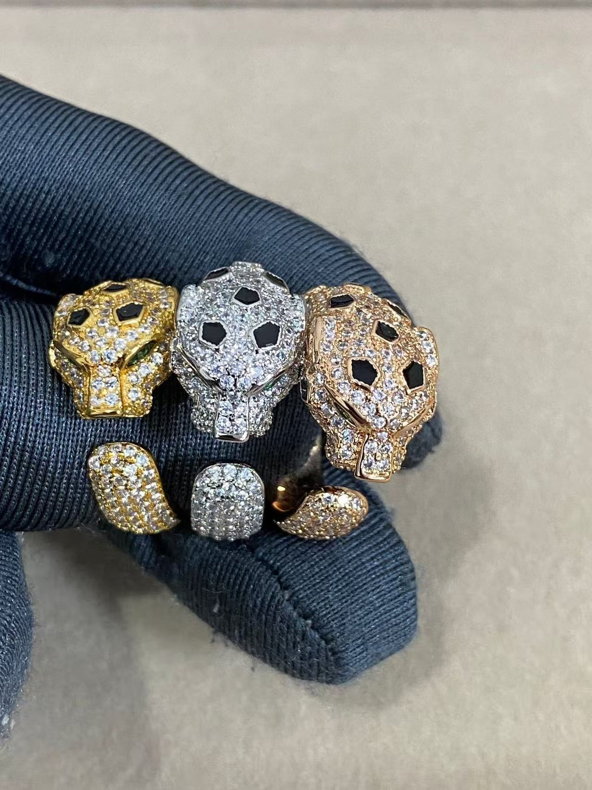 [Glow Muse]BAGUE PANTHÈRE DIAMANT