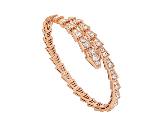 [⭐Glow Muse ]SERPENTI BRACELET 6.8MM PINK GOLD DIAMOND