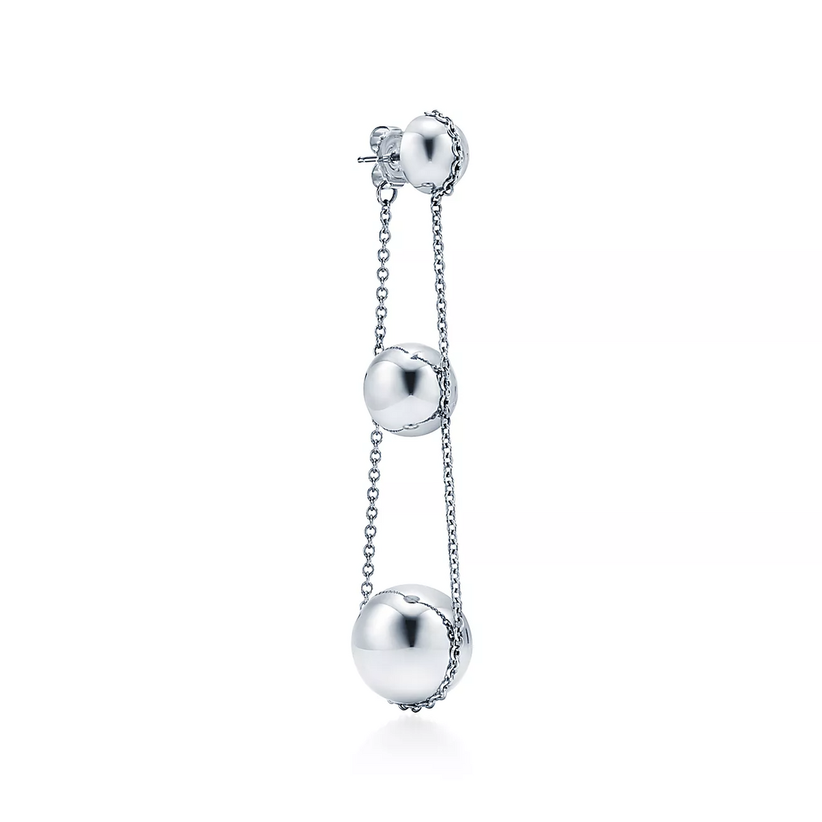 [Glow Muse ]TRIPLE DROP SILVER EARRINGS