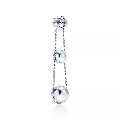 [Glow Muse ]TRIPLE DROP SILVER EARRINGS