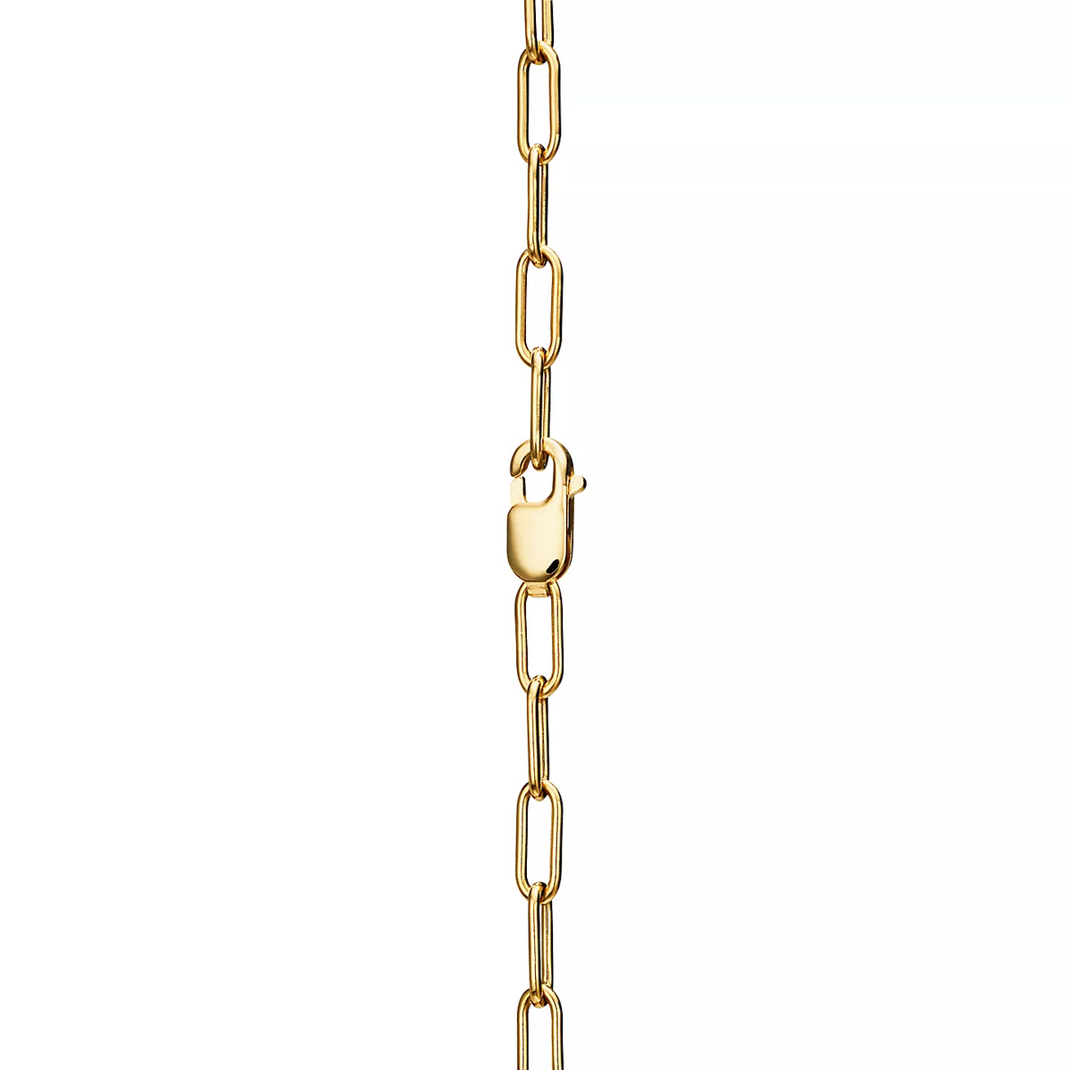 [Glow Muse ]LOCK NECKLACE MEDIUM PENDANT GOLD PAVED DIAMONDS