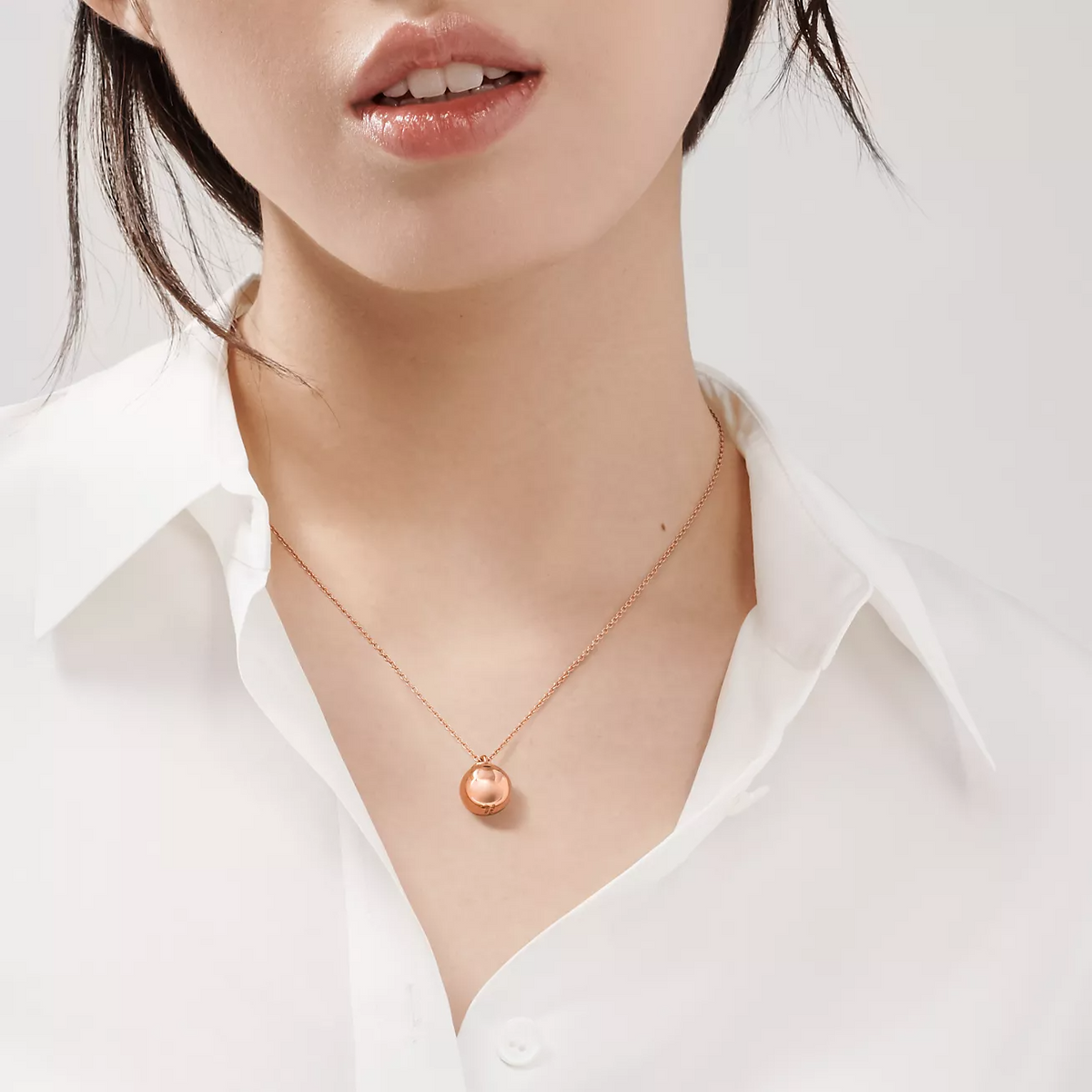 [Glow Muse ]BALL PENDANT 12.75MM NECKLACE