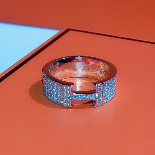[Glow Muse]BAGUE H ENTIÈREMENT DIAMANTÉE