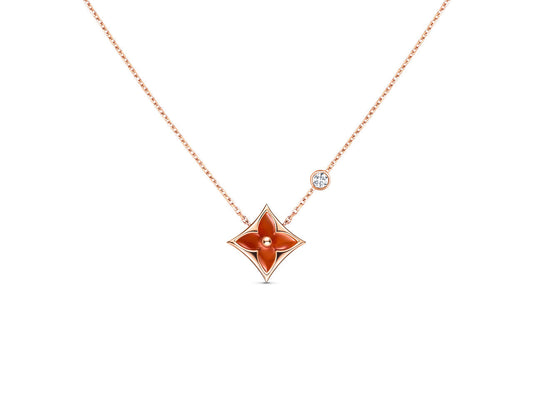 [Glow Muse]COLLIER ÉTOILE OR ROSE 1 DIAMANT