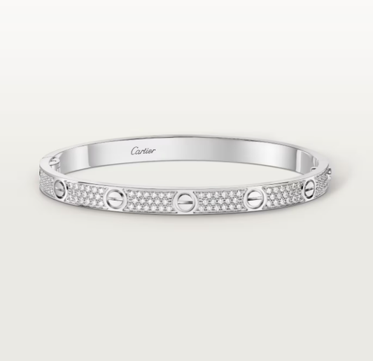 [Glow Muse] Bracelet serti de diamants, largeur 4,8 mm, NEW-LOVE