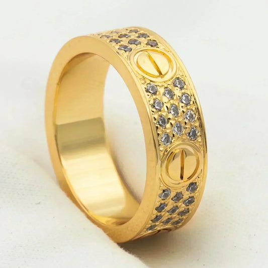 [Glow Muse]BAGUE LOVE PAVÉE DE DIAMANTS 5,5 MM