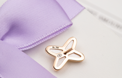 [Glow Muse]BOUCLES D'OREILLES JEUX DE WHITE MOP PINK GOLD DIAMOND