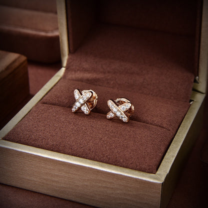 [Glow Muse]BOUCLES D'OREILLES EN OR ET DIAMANTS