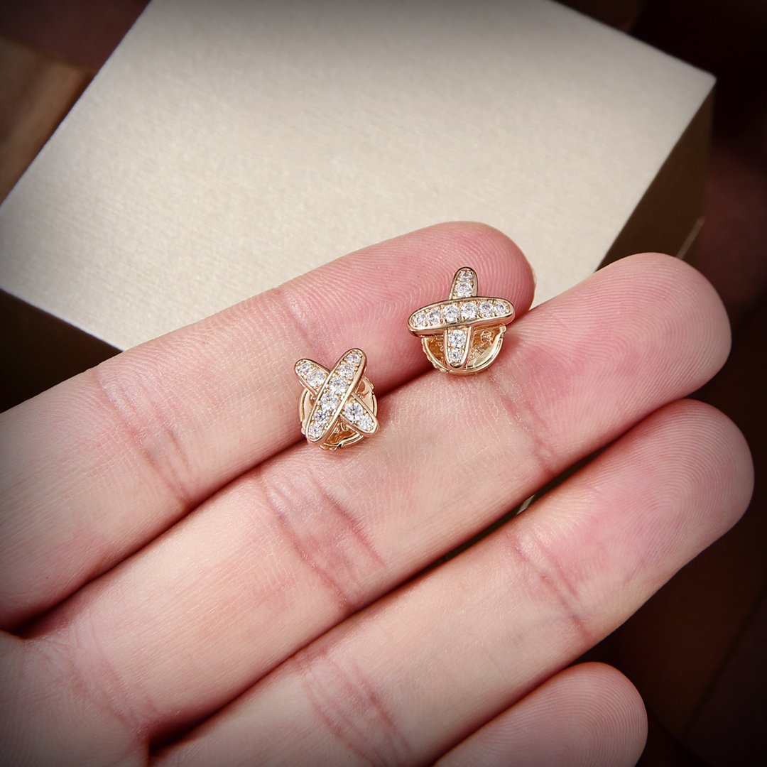 [Glow Muse]BOUCLES D'OREILLES EN OR ET DIAMANTS