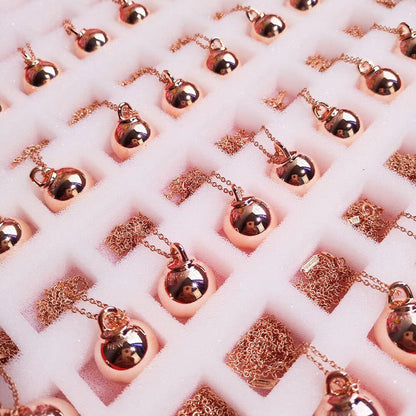 [Glow Muse ]HARDWEAR PENDENTIF BALL ROSE NECKLACE