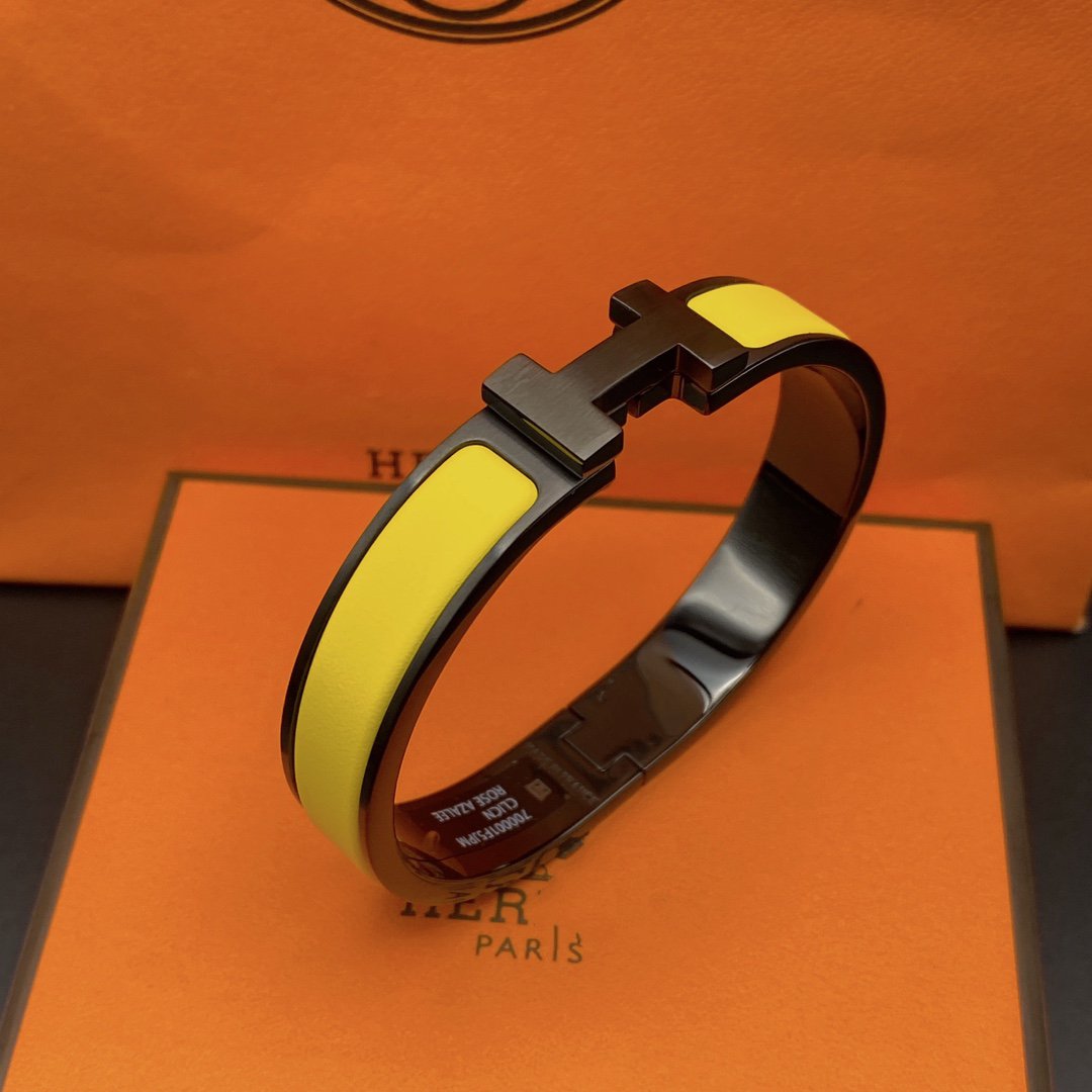 [Glow Muse]BRACELET CLIC HM SI NOIR JAUNE