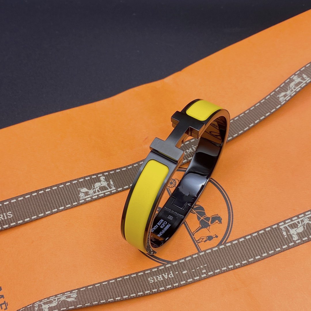 [Glow Muse]BRACELET CLIC HM SI NOIR JAUNE