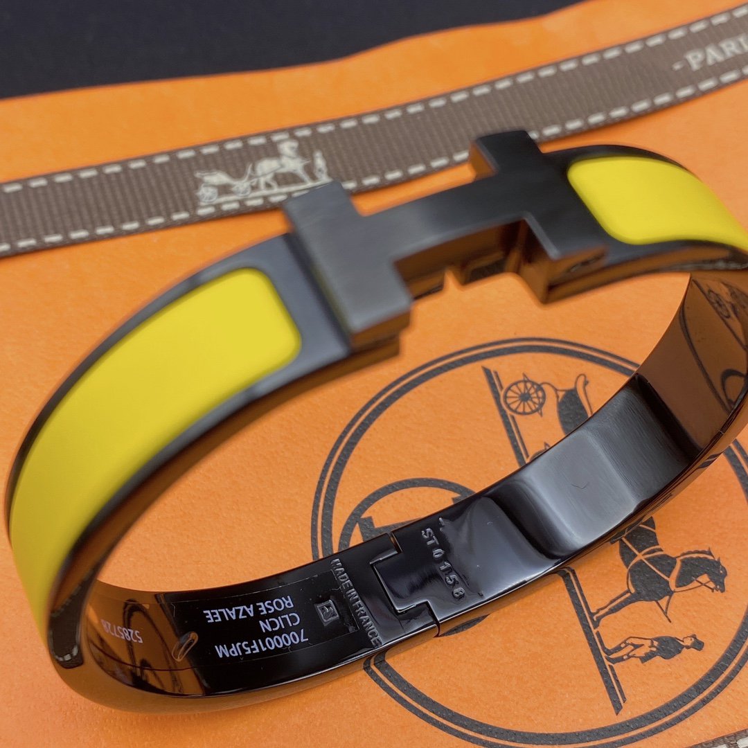 [Glow Muse]BRACELET CLIC HM SI NOIR JAUNE