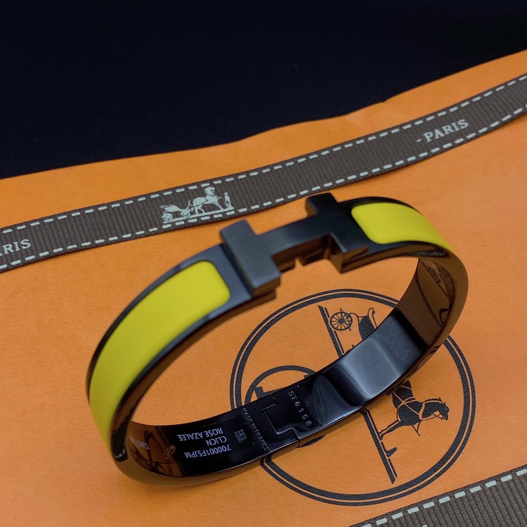[Glow Muse]BRACELET CLIC HM SI NOIR JAUNE