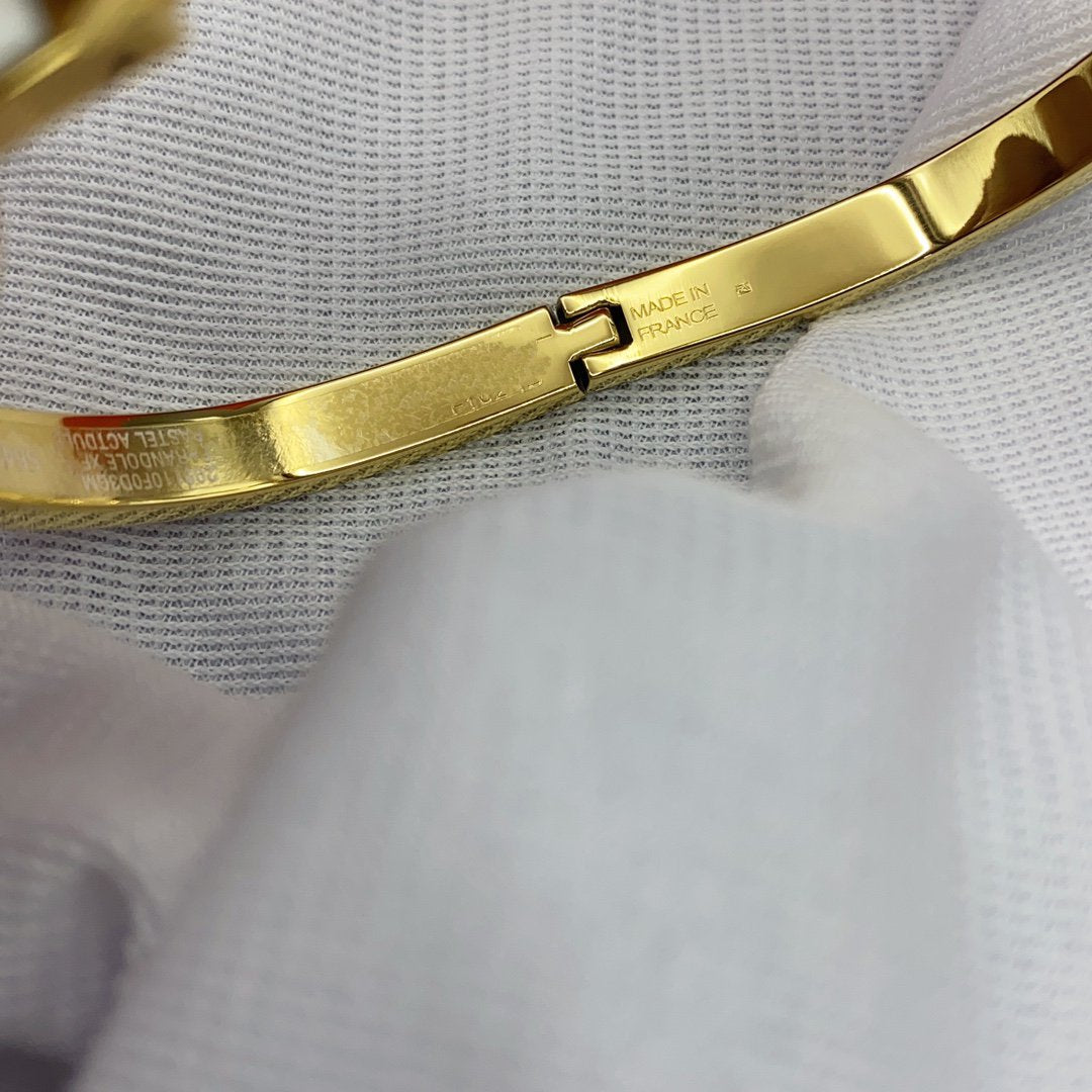 [Glow Muse]BRACELET CLASSIQUE HM CLIC BLANC 8MM ÉMAIL