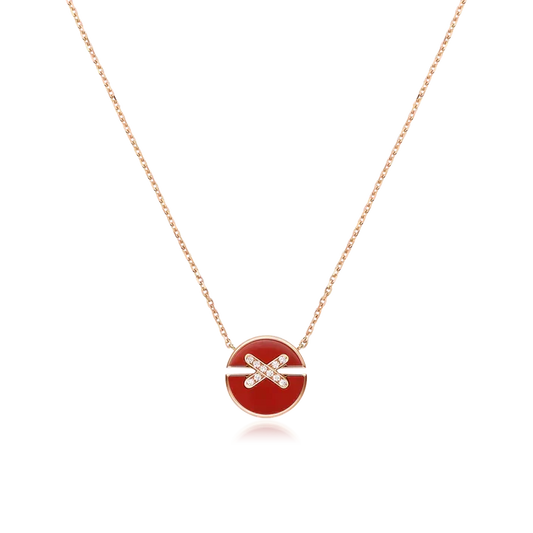 [Glow Muse]COLLIER DIAMANT OR ROSE JEUX
