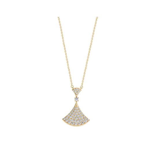[⭐Glow Muse ]DREAM NECKLACE GOLD FULL DIAMOND