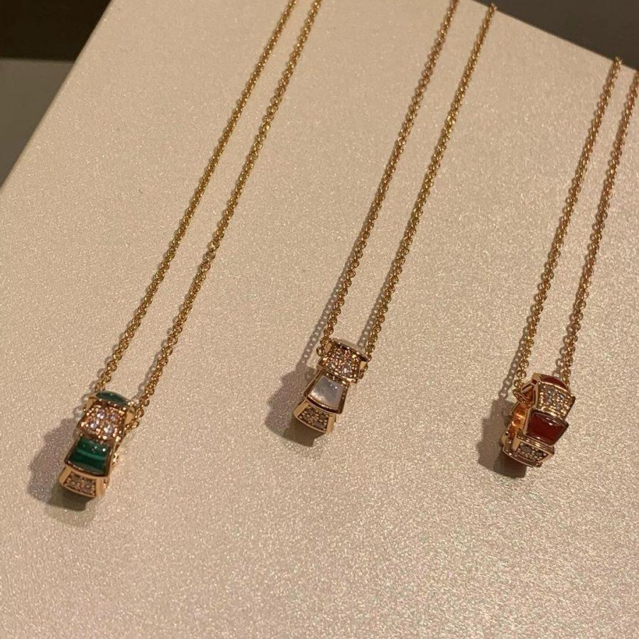 [⭐Glow Muse ]SERPENTI PEDANT DIAMOND NECKLACE