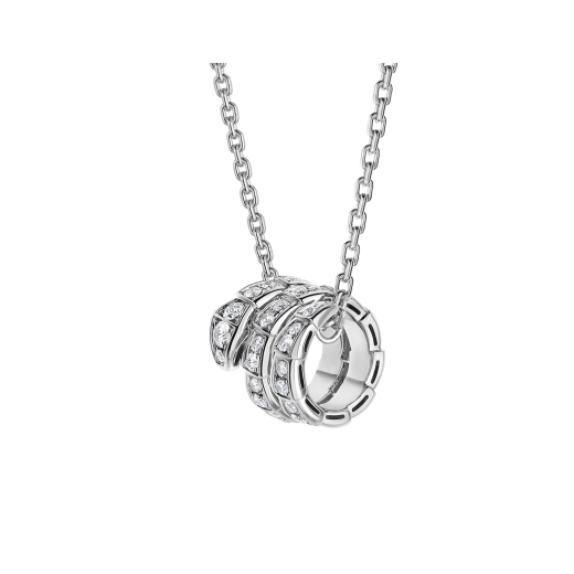 [⭐Glow Muse ]SERPENTI  NECKLACE DOUBLE RING DIAMOND