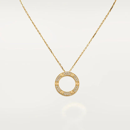 [Glow Muse]COLLIER LOVE RÉGLABLE OR ROSE