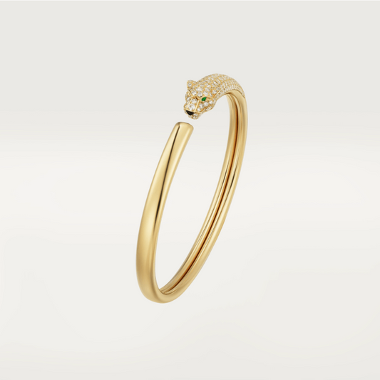 [Glow Muse]BRACELET OUVERT PANTHÈRE OR ET DIAMANTS