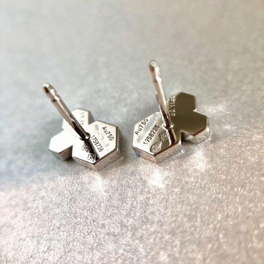 [Glow Muse]BOUCLES D'OREILLES BEE LOVE EN ARGENT ET DIAMANT