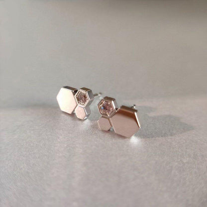 [Glow Muse]BOUCLES D'OREILLES BEE LOVE EN ARGENT ET DIAMANT