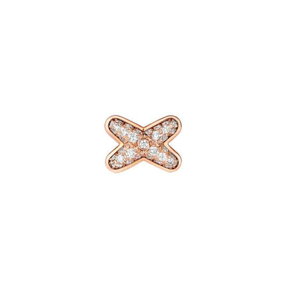 [Glow Muse]BOUCLES D'OREILLES EN DIAMANT ET OR ROSE