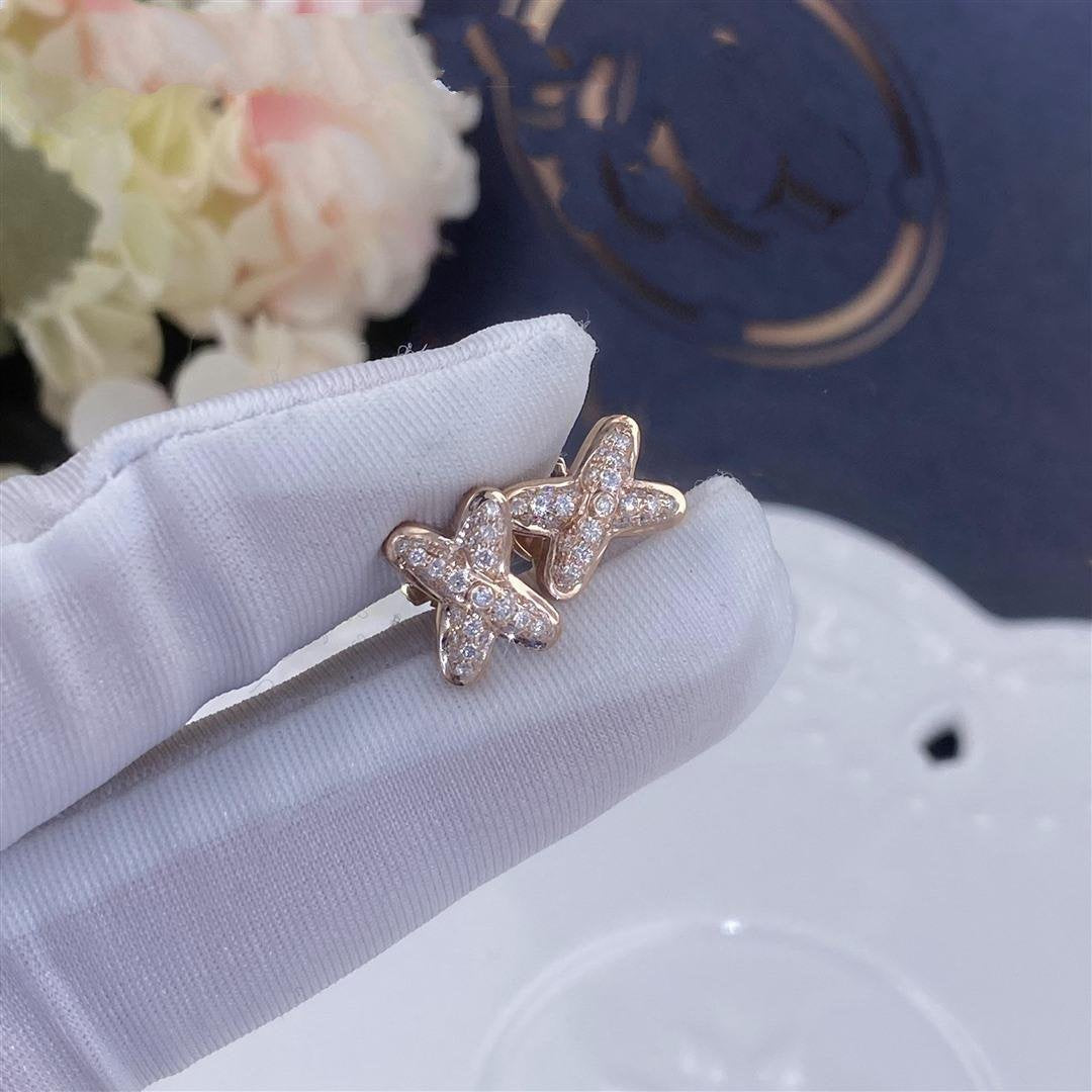 [Glow Muse]BOUCLES D'OREILLES EN DIAMANT ET OR ROSE
