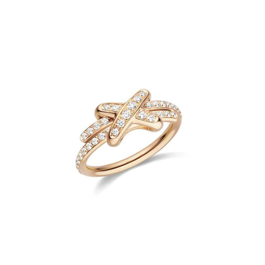 [Glow Muse]BAGUE JEUX DIAMANT OR ROSE