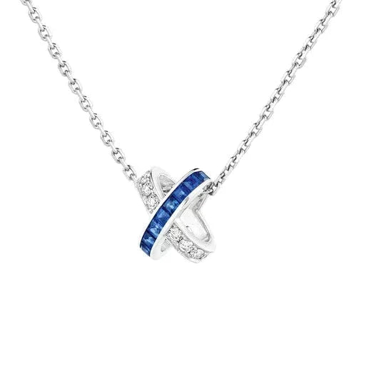 [Glow Muse]COLLIER LIENS DIAMANT ARGENT