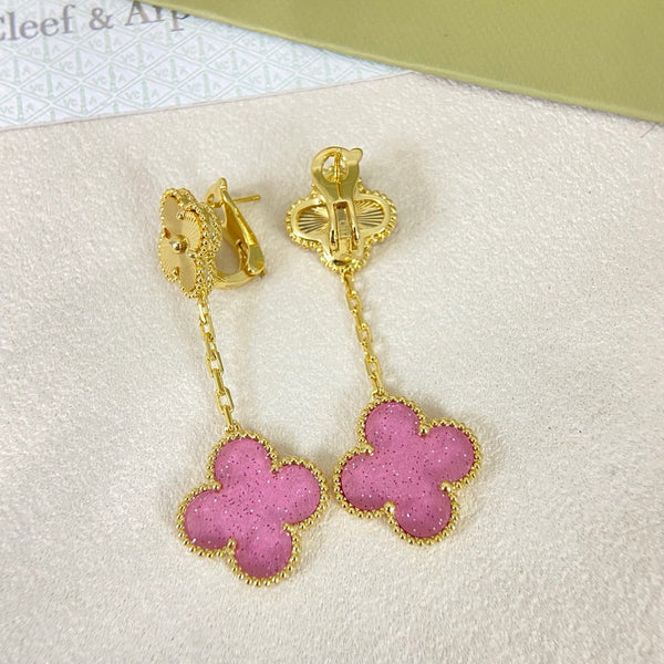 [⭐Glow Muse]NOUVEAU CLOVER 2 MOTIFS 2026 ÉMAIL ROSE BULLE
