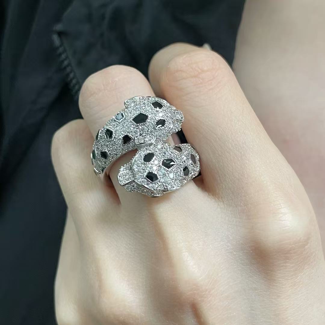[Glow Muse]BAGUE PANTHÈRE TOUT DIAMANT