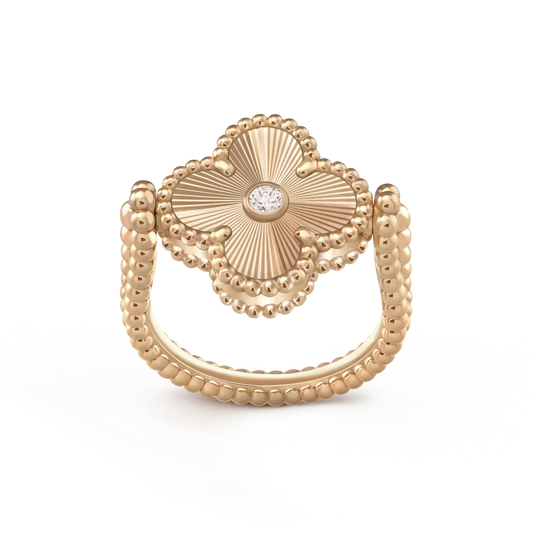 [Glow Muse] BAGUE RÉVERSIBLE CLOVER OR ROSE