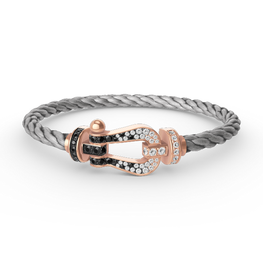 {
  "Glow Muse": "Glow Muse",
  "FORCE LARGE HORSESHOE BLACK WHITE DIAMOND BRACELET ROSE GOLD": "BRACELET FORCE GRAND MODÈLE FER À CHEVAL DIAMANTS NOIRS ET BLANCS OR ROSE"
}