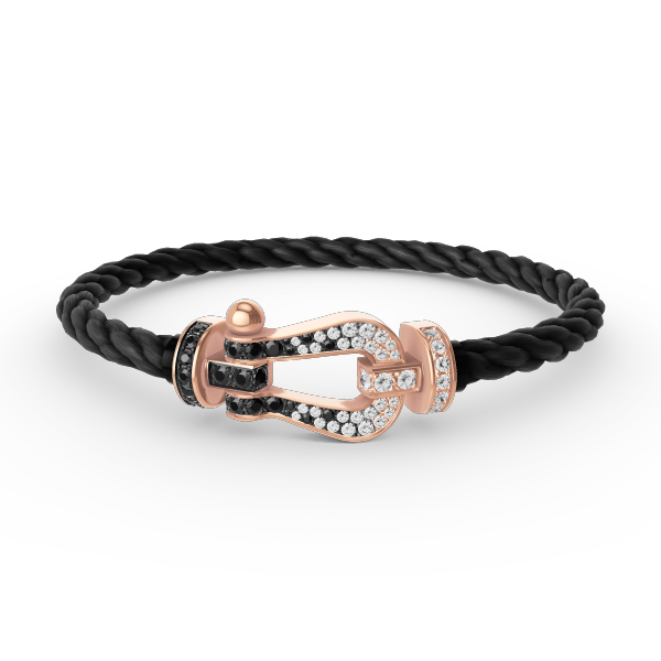 {
  "Glow Muse": "Glow Muse",
  "FORCE LARGE HORSESHOE BLACK WHITE DIAMOND BRACELET ROSE GOLD": "BRACELET FORCE GRAND MODÈLE FER À CHEVAL DIAMANTS NOIRS ET BLANCS OR ROSE"
}